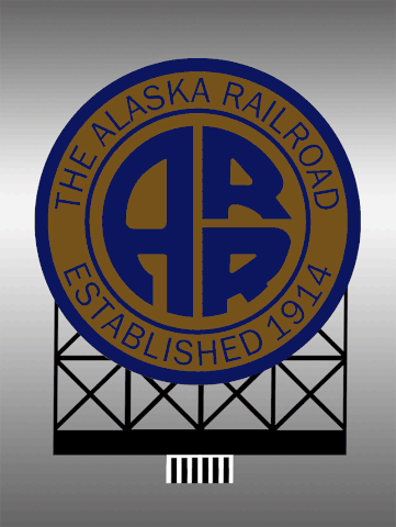 N Scale - Miller Engineering - 44-5052 - Structure, Billboard, Railroad - Alaska Railroad