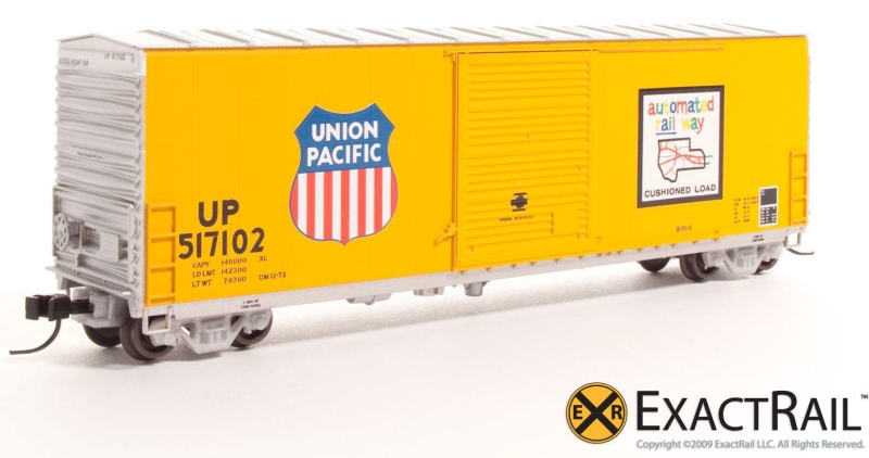 N Scale - ExactRail - EN-50101-1 - Boxcar, 50 Foot, PC&F 6033 c.f. - Union Pacific - 517102