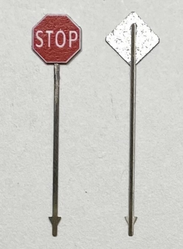 N Scale - Showcase Miniatures - 565 - Accessories, Signage, Traffic - Undecorated - Traffic Signs
