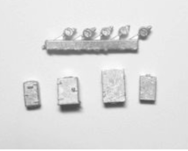 N Scale - Showcase Miniatures - 517 - Accessories, Cabinets, Lights - Undecorated - Signals Details Accessory Pack