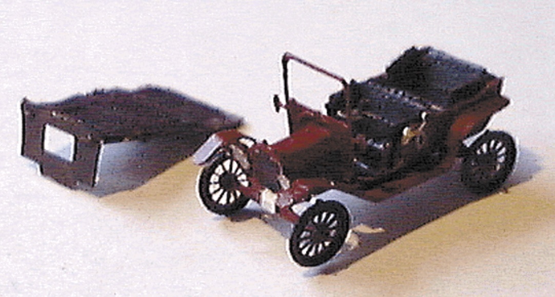 N Scale - Micron Art - N2021 - Vehicle, Automobile, Ford, Model T - Undecorated - 2-Pack