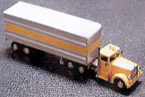 N Scale - Micron Art - N2065 - Vehicle, Truck, Tractor Trailer, 30 Foot - Undecorated