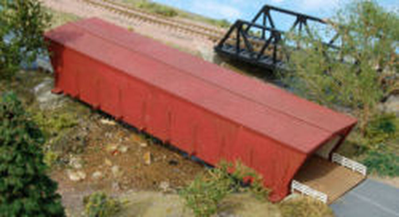 N Scale - GCLaser - 0418 - Structure, Bridge, Covered - Bridges and Piers