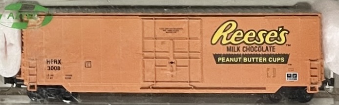N Scale - Aztec - HER5011 - Boxcar, 50 Foot, Fruit Growers Express - Hershey Foods - 3008