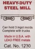 N Scale - Stewart Products - 1230 - Accessories, Industrial, Ingot Flatcar - Undecorated