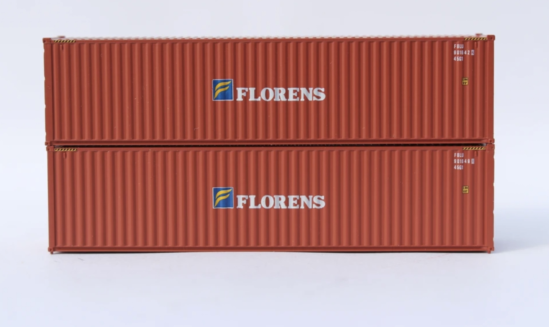 N Scale - Jacksonville Terminal - 405025 - Container, 40 Foot, Hi-Cube - Florens - 2-Pack