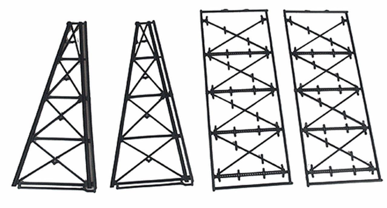 N Scale - Micro Engineering - 75-176 - Tall Steel Viaduct, Deck Bridge - Bridges and Piers