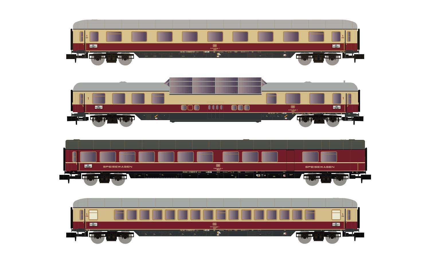 N Scale - Arnold - HN4299 - Passenger Car, DB, Epoch III - Deutsche Bahn