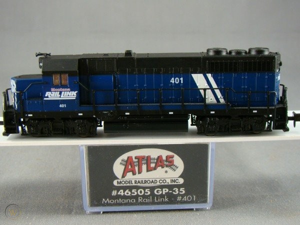 N Scale - Atlas - 46505 - Locomotive, Diesel, EMD GP35 - Montana Rail Link - 401