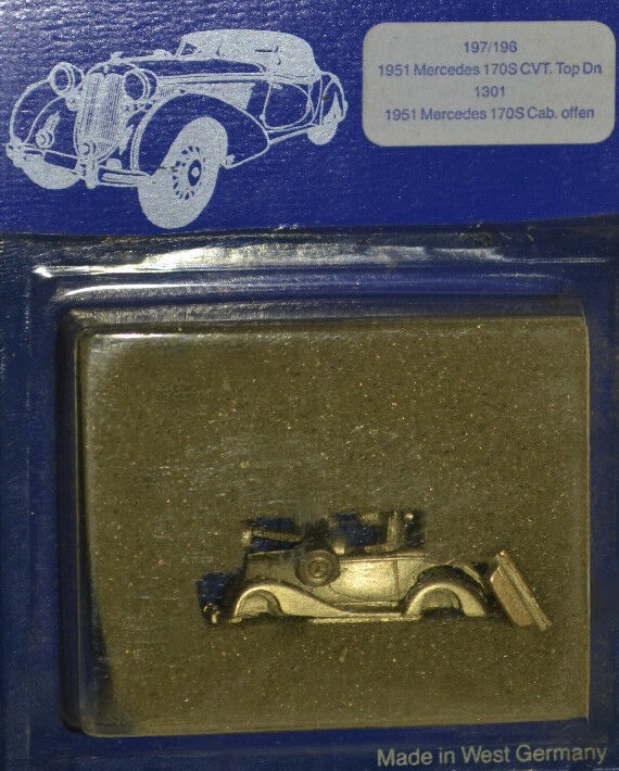 N Scale - Marks - 197 - Vehicle, Automobile, Mercedes, 170S - Undecorated