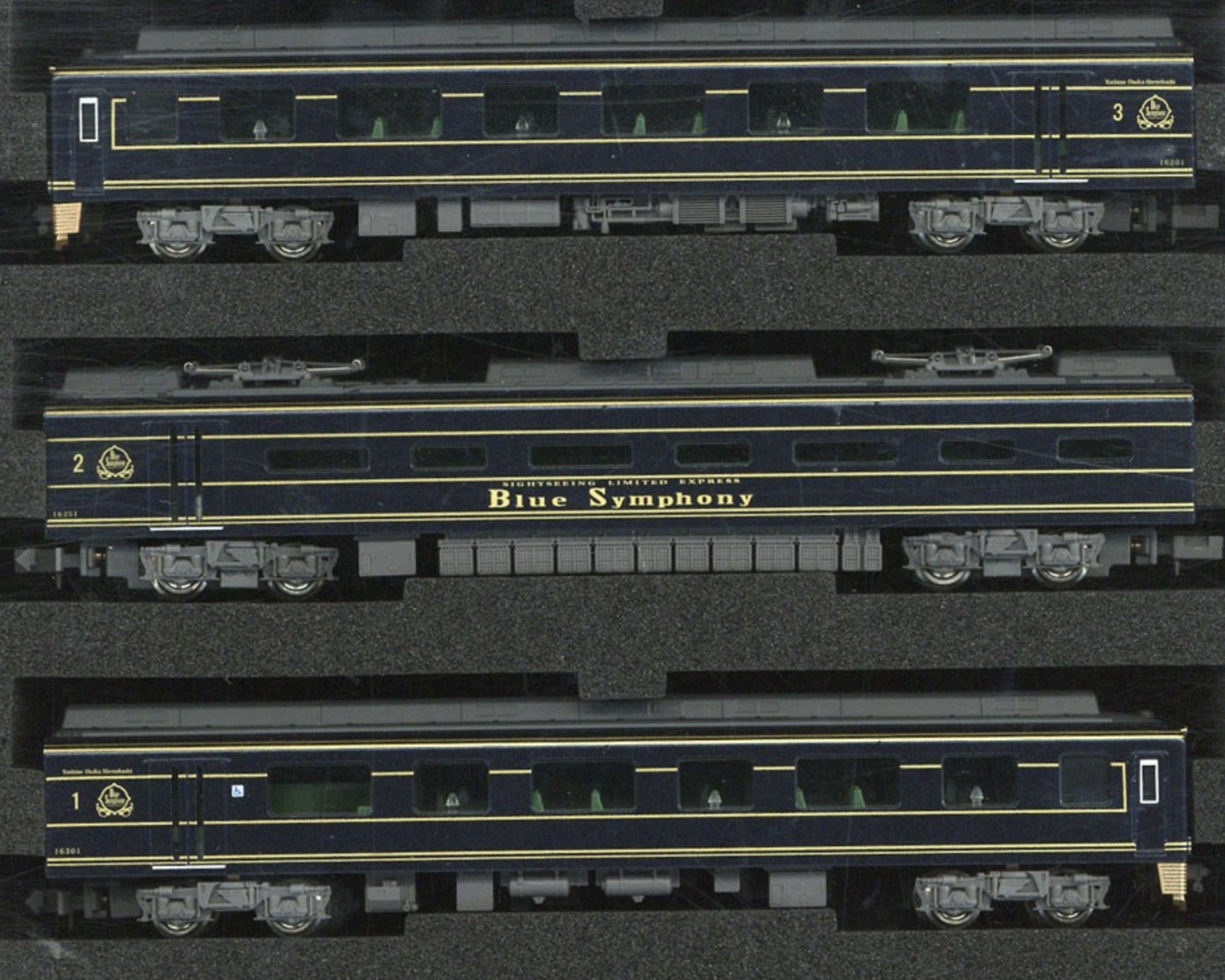 N Scale - Greenmax - 50695 - Locomotive, Electric, Series 16200 - Kinki Nippon Railway - 3-Pack