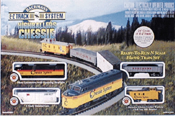 N Scale - Bachmann - 24001 - Freight Train, Diesel, North American, Transition Era - Chessie System - Highballer