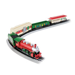 N Scale - Bachmann - 24016 - Passenger Train, Steam, North American, Transition - Merry Christmas - White Christmas Express