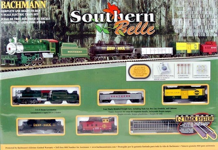 N Scale - Bachmann - 24019 - Passenger Train, Steam, North American, Transition - Southern - Southern Belle