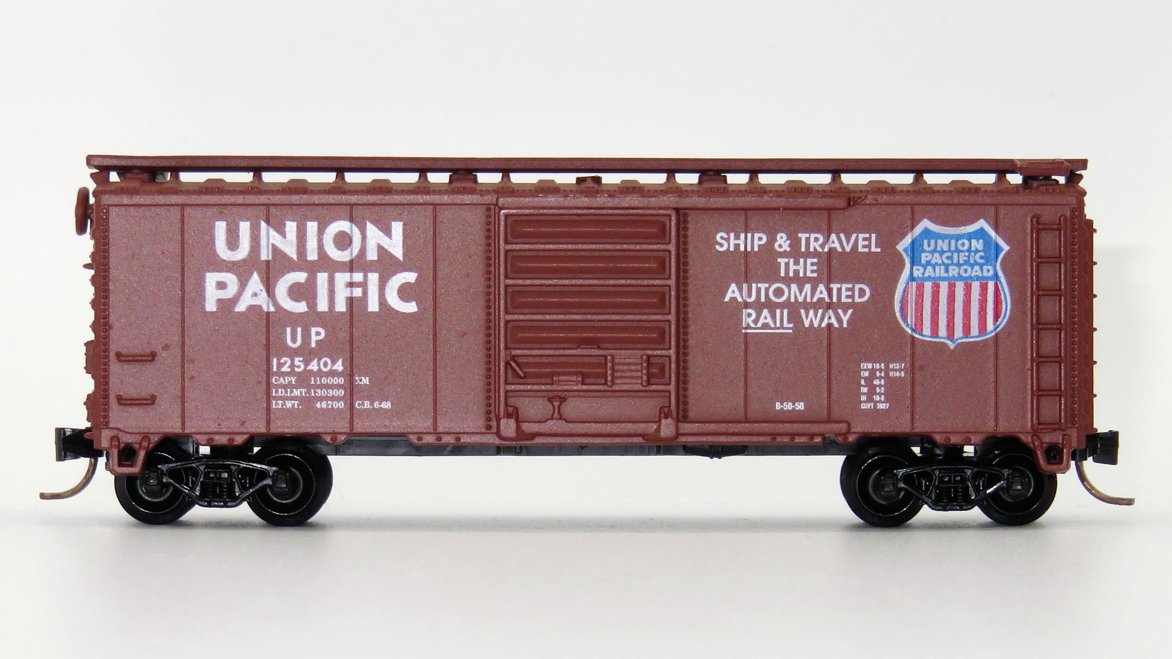 N Scale - Atlas - 3440 - Boxcar, 40 Foot, PS-1 - Union Pacific - 125404