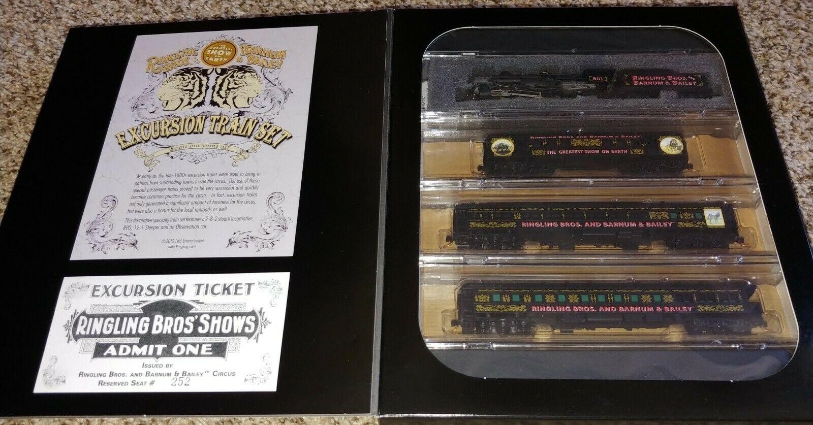 N Scale - Micro-Trains - 993 21 170 - Passenger Train, Steam, North American, Transition - Ringling Bros. and Barnum & Bailey - 4-pack