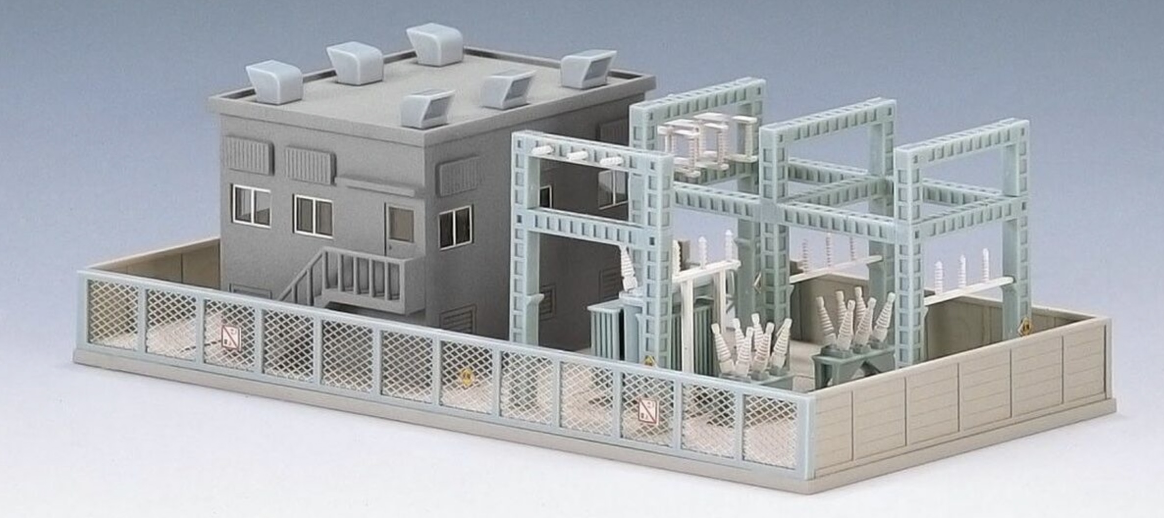 N Scale - Tomix - 4223 - Structure, Municipal, Substation - Municipal Structures - Substation