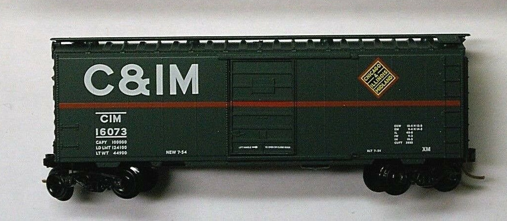 N Scale - Micro-Trains - 20476 - Boxcar, 40 Foot, PS-1 - Chicago & Illinois Midland - 16073