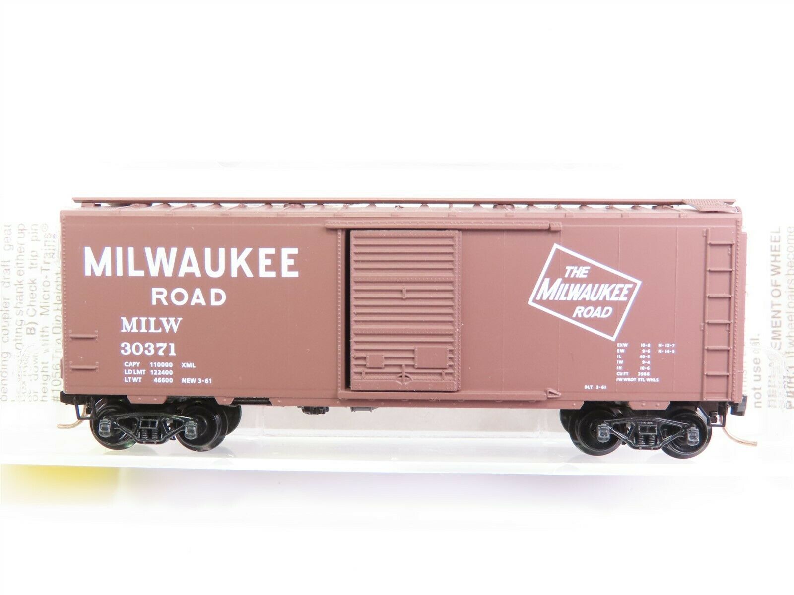 N Scale - Micro-Trains - 20526 - Boxcar, 40 Foot, PS-1 - Milwaukee Road - 30371