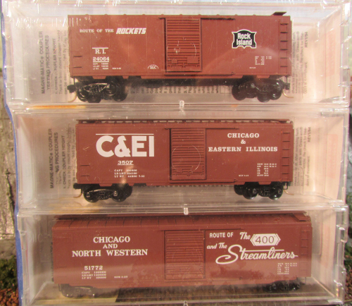 N Scale - Micro-Trains - 20562 - Mixed Freight Consist - Various - 3-Pack