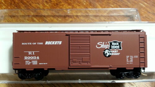 N Scale - Micro-Trains - 20610 - Boxcar, 40 Foot, PS-1 - Rock Island - 20034