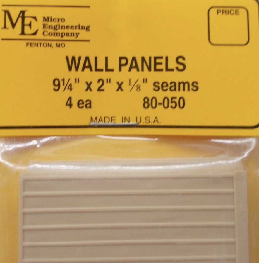N Scale - Micro Engineering - 80-050 - Accessories, Building Detail, Wall Panel - Undecorated