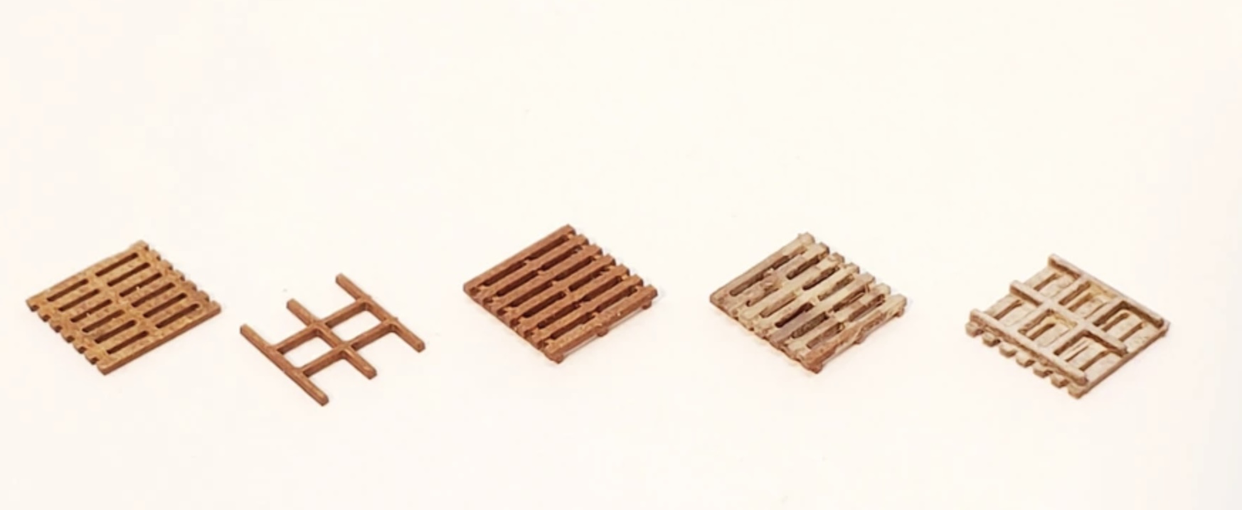 N Scale - ITLA - N-PALLET - Structure, Industrial, Pallets - Scenery - 20-Pack