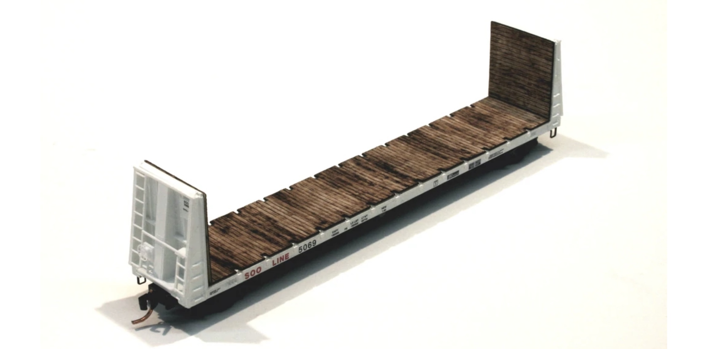 N Scale - ITLA - N-BULKHEAD DECK - Accessories, Bulkhead, 61-Foot, Wood Deck - Undecorated - 2-Pack