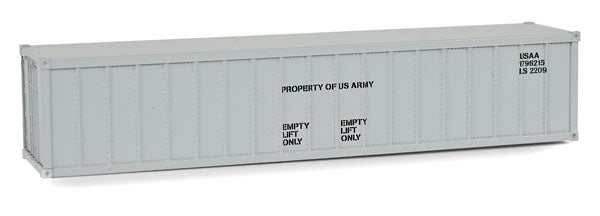 N Scale - Micro-Trains - 461 00 010 - Container, Intermodal, 40 Foot, Ribbed Side - United States Army - 1796215