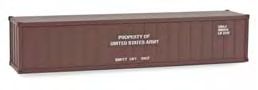 N Scale - Micro-Trains - 461 00 050 - Container, Intermodal, 40 Foot, Ribbed Side - United States Army - 198564