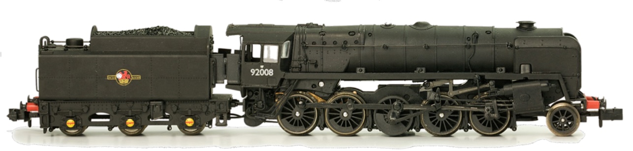 N Scale - Dapol - 2S-013-004 - Locomotive, Steam, 2-10-0 Class 9F - British Rail - 92052