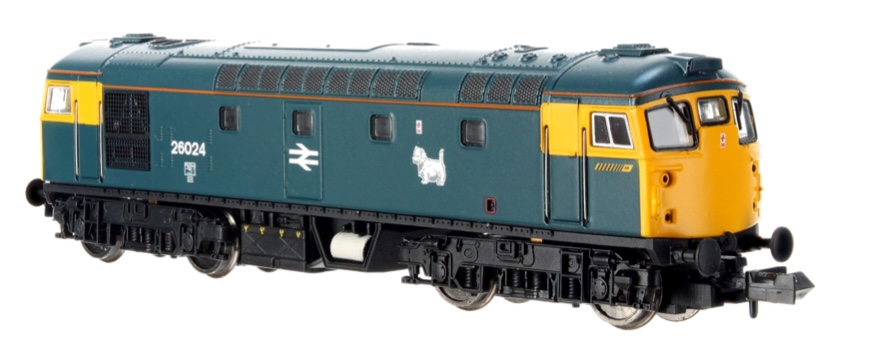 N Scale - Dapol - 2D-028-003D - Locomotive, Diesel, BR, Class 26 - British Rail - 26024
