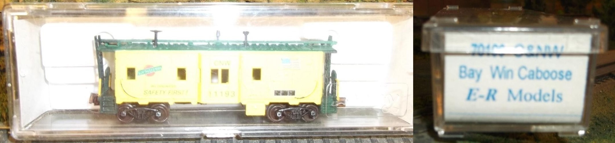 N Scale - E-R Models - 70106 - Caboose, Bay Window - Chicago & North Western - 11193