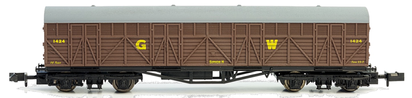 N Scale - Dapol - 2F-023-001 - Siphon Wagon, Wood, H-Series - Great Western - 1424