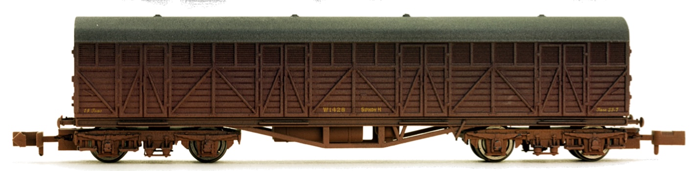 N Scale - Dapol - 2F-023-008 - Siphon Wagon, Wood, H-Series - British Rail - W1434