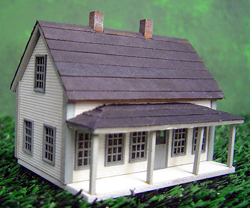 N Scale - Creative Laser Design - CLD-N-051 - Structures - Painted/Unlettered - Carrigan Dwelling