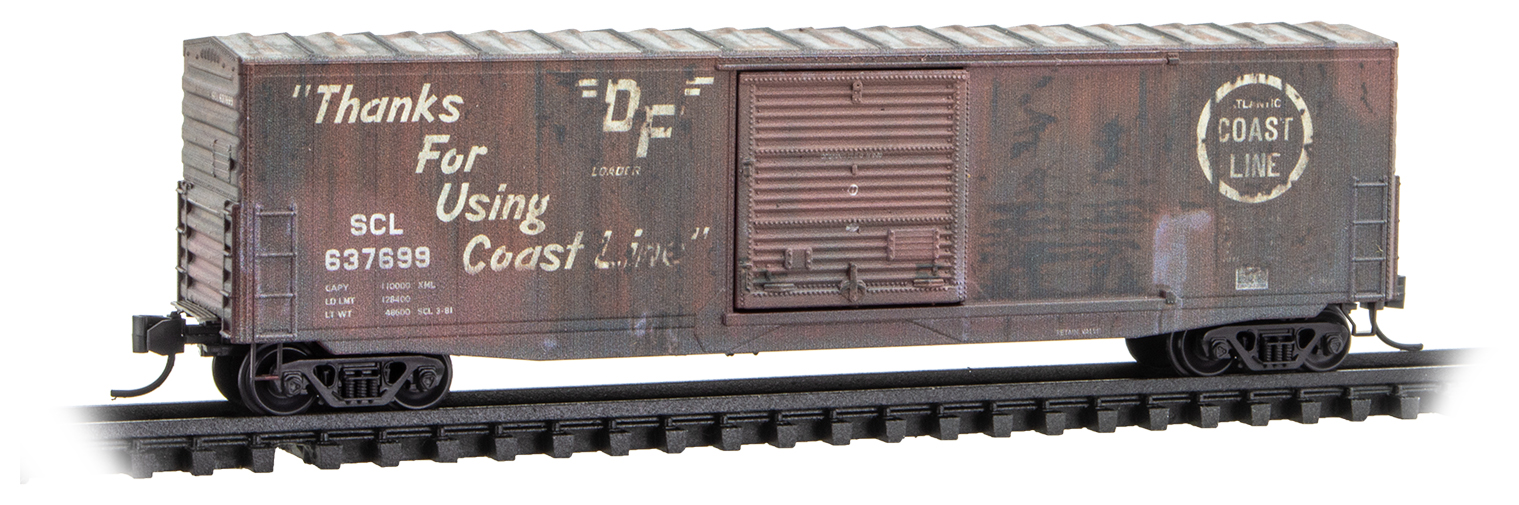 N Scale - Micro-Trains - 180 44 320 - Boxcar, 50 Foot, PS-1 - Atlantic Coast Line - 637699