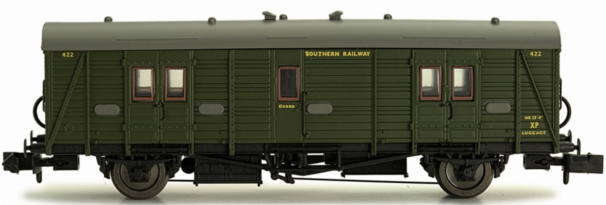N Scale - Dapol - 2P-012-203 - Passenger Car, Baggage, Maunsell - Southern (UK) - 422