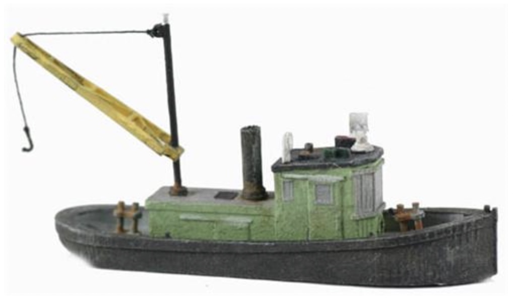 N Scale - Model Tech Studios - JN1051 - Boat, Tug Boat - Undecorated
