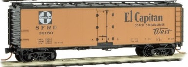 N Scale - Micro-Trains - 059 53 230 - Reefer, 40 Foot, Steel, Santa Fe - Santa Fe - 32153