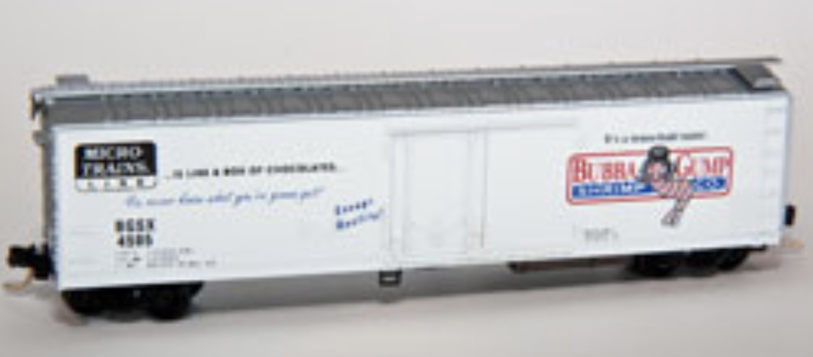 N Scale - Lowell Smith - LSSE 1995 - Reefer, 50 Foot, Mechanical - Bubba Gump Shrimp - 4 Road Numbers Available