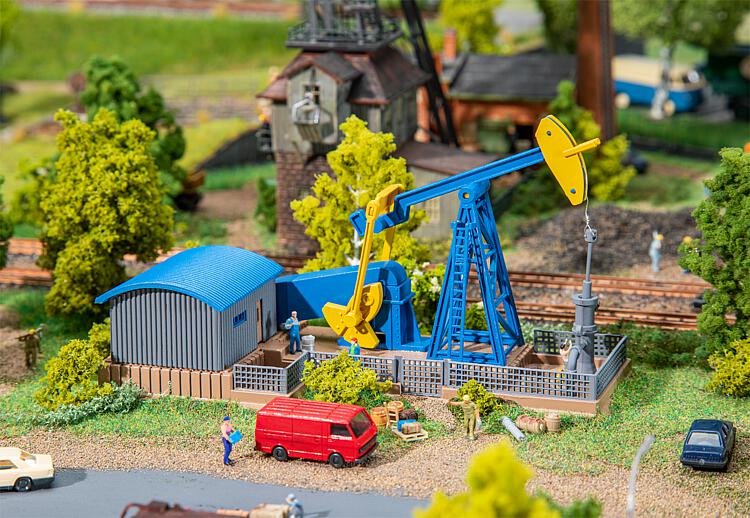 N Scale - Faller - 231711 - Structure, Industrial, Commercial, Oil Pump - Industrial Structures