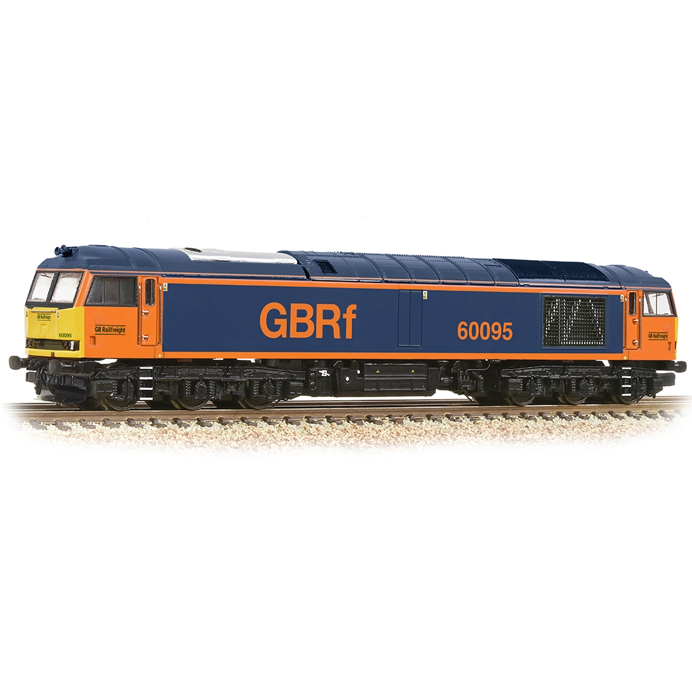 N Scale - Graham Farish - 371-360SF - Locomotive, Diesel, Class 60 - GB Railfreight - 60095