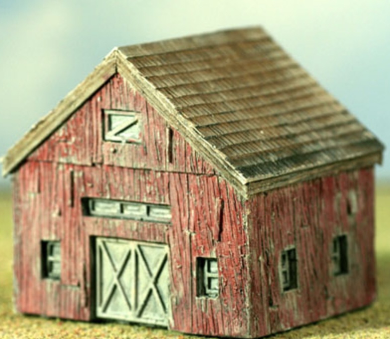 N Scale - Model Tech Studios - JN1074 - Structure, Farm, Barn - Farm Structures