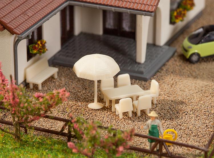 N Scale - Faller - 272905 - Accessories, Detail Parts, Tables, Chairs - Scenery