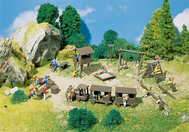 N Scale - Faller - 272568 - Scenery, Town, Playground - Scenery