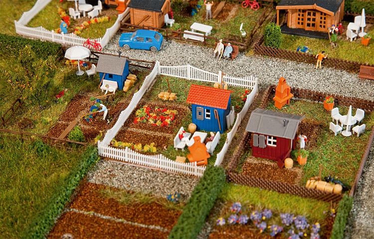 N Scale - Faller - 272551 - Scenery, Farm, Residential, Garden - Scenery