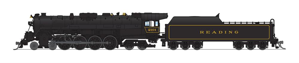 N Scale - Broadway Limited - 8240 - Locomotive, Steam, 4-8-4 T1 - Reading - 2101