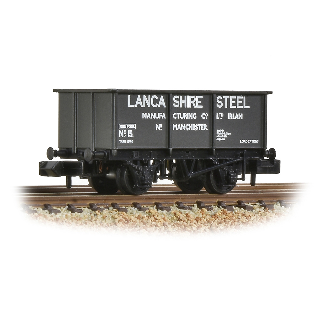 N Scale - Graham Farish - 377-280 - Open Wagon 27T, Tippler - Lancashire Steel - 15