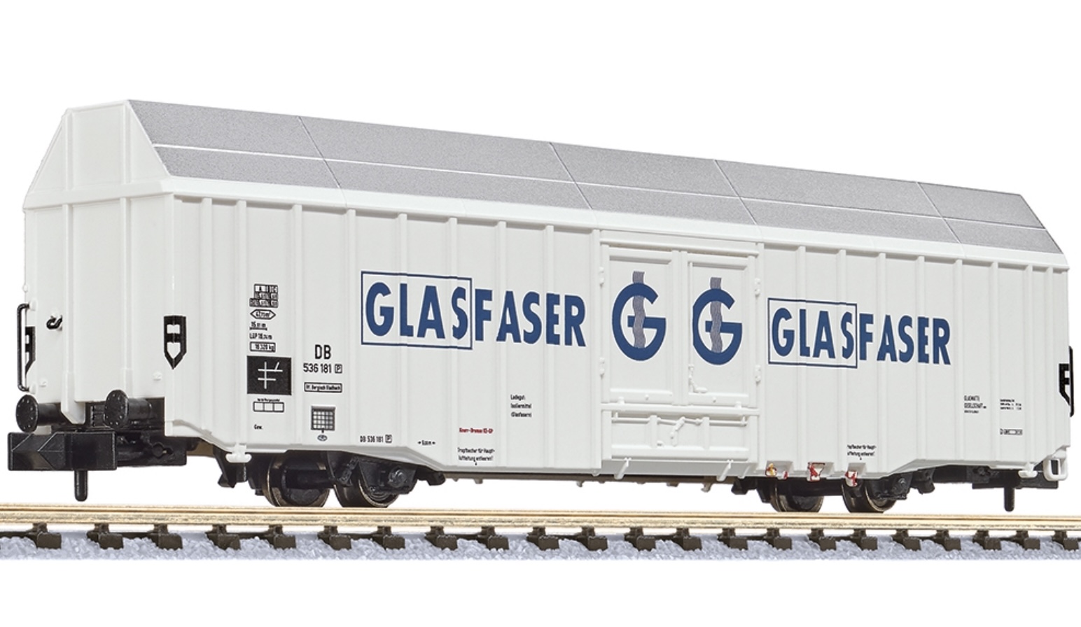 N Scale - Liliput - L265801 - Freight Wagon, Type Hbbks Long, Ep.III - Painted/Lettered - 536 181 P